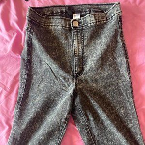 Dark Grey Wash Denim Skinny Jeans from H&M